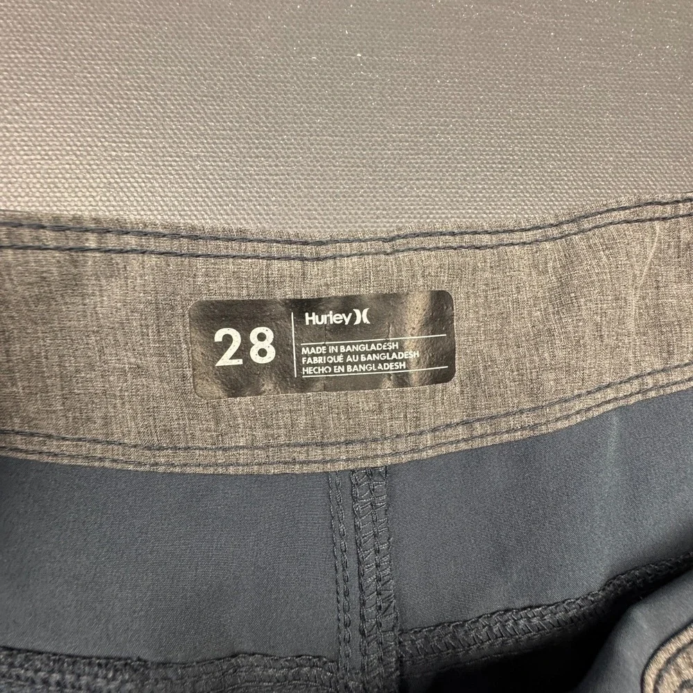 Hurley Mens Size 28 Gray Board Shorts Swim Trunks Stretch Surf Beachwear Outdoor